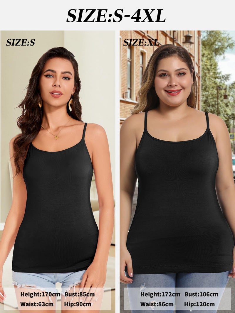 ANYFITTING Camisoles for Women Cami Sleepwear Pajamas Undershirt Tank Tops for Women - Image 4